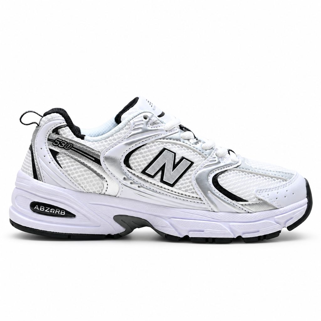 New Balance 530 'White Silver' | Mesh & Synthetic Upper + ABZORB Cushioning + Y2K Retro Runner, Unisex Lifestyle Sneakers, Breathable Walking Shoes & Streetwear Essential