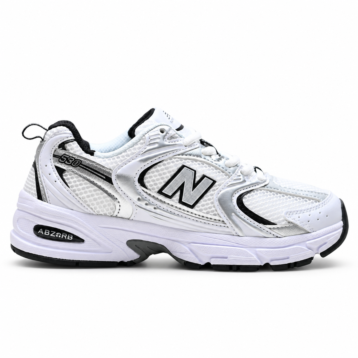 New Balance 530 'White Silver' | Mesh & Synthetic Upper + ABZORB Cushioning + Y2K Retro Runner, Unisex Lifestyle Sneakers, Breathable Walking Shoes & Streetwear Essential