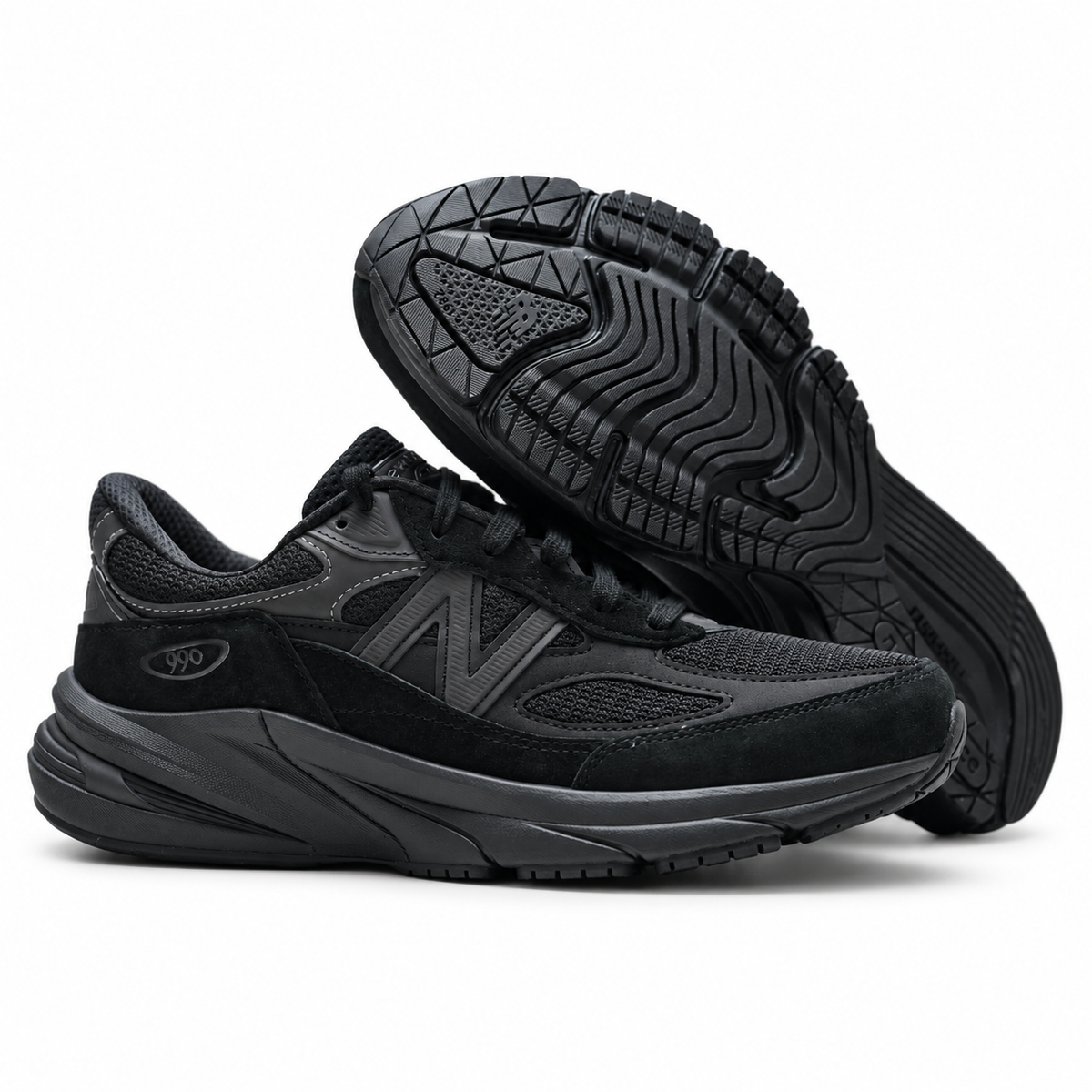 New Balance 990v6 'Black' | Triple Black Suede & Mesh + FuelCell Cushioning + Made in USA, Premium Men's & Women's Lifestyle Sneakers, All-Black Dad Shoes & Running Heritage