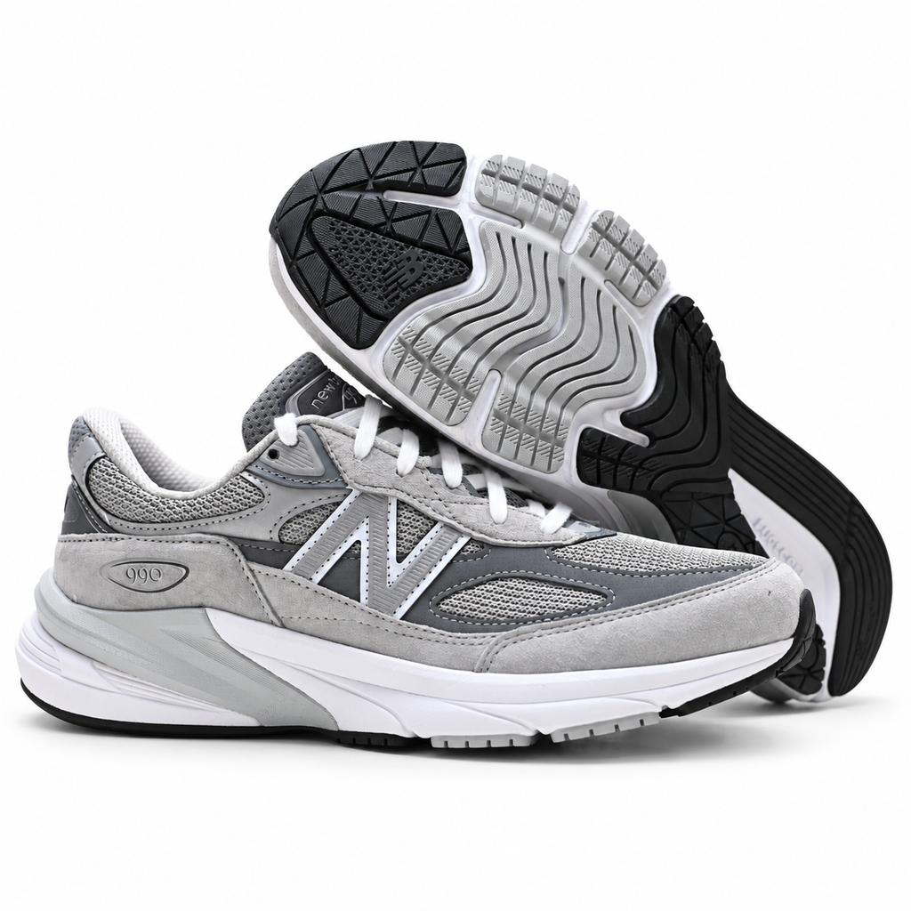 New Balance 990v6 'Grey' | Grey Suede & Mesh + FuelCell Cushioning + Made in USA, Premium Men's & Women's Lifestyle Sneakers, Classic Dad Shoes & High-Performance Runner