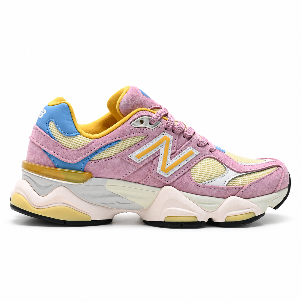 New Balance 9060 "Muted Pink Yellow Blue" Sneakers | Sculptural Chunky Shoes | Colorful Retro Lifestyle | Unisex