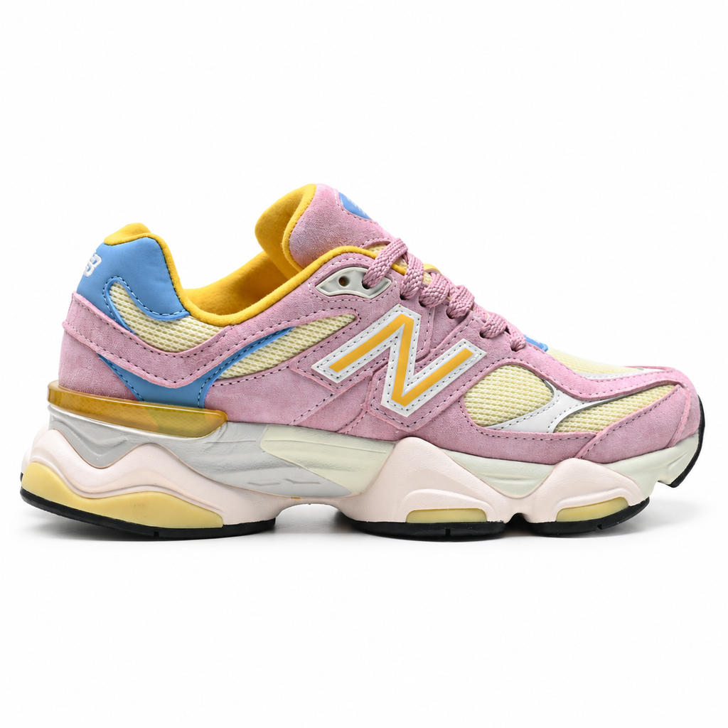 New Balance 9060 "Muted Pink Yellow Blue" Sneakers | Sculptural Chunky Shoes | Colorful Retro Lifestyle | Unisex