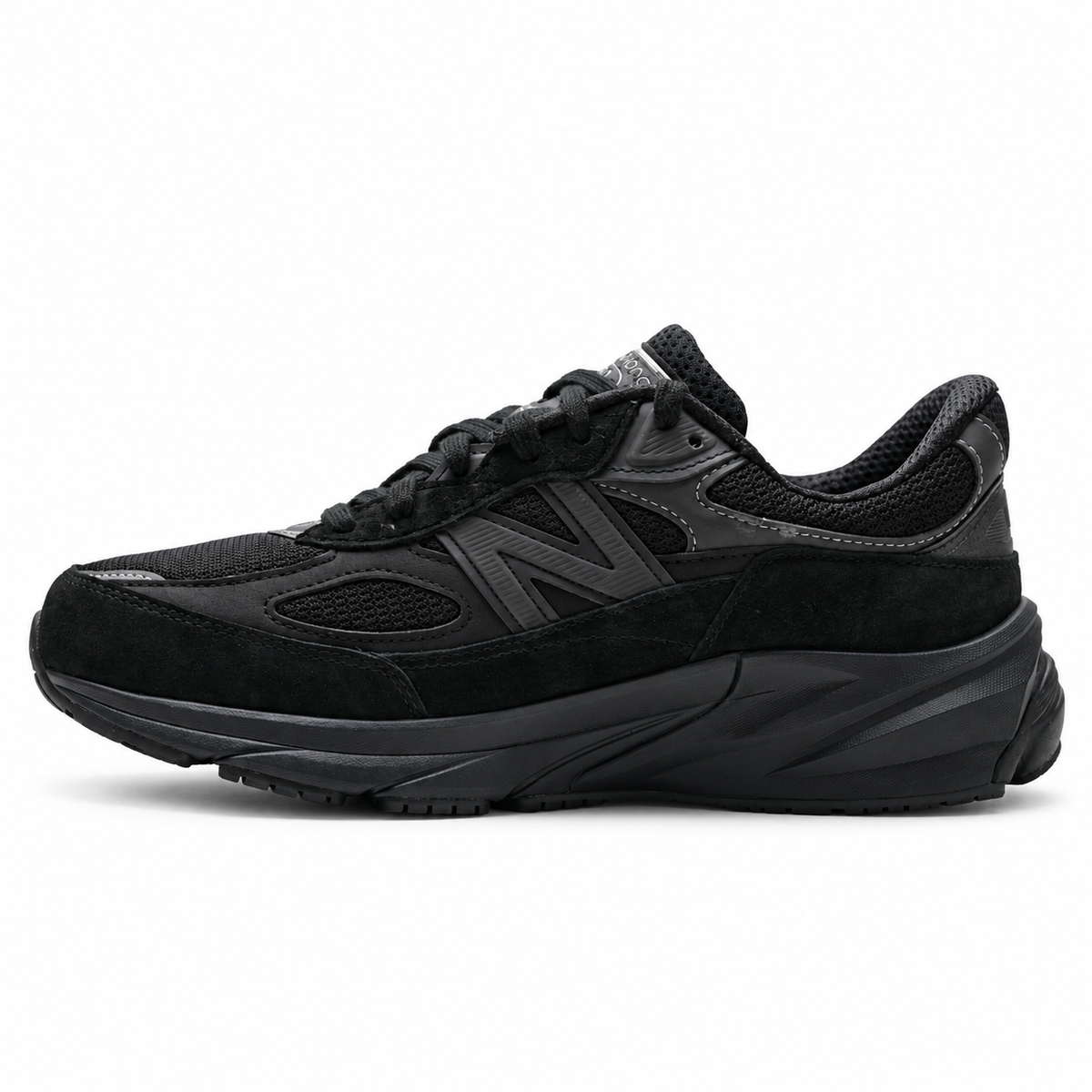 New Balance 990v6 Triple Black Made in USA Sneakers – Suede Mesh Lifestyle Running Shoes with ENCAP Cushioning