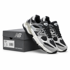 New Balance 9060 Grey Black White Sneakers – Unisex Suede Mesh Chunky Lifestyle Shoes