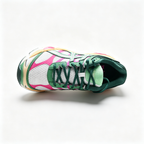 ASICS Gel-Cumulus 16 | Retro green and pink color blocking + GEL cushioning + breathable mesh upper unisex Y2K platform sneakers a must-have item for spring and summer trends