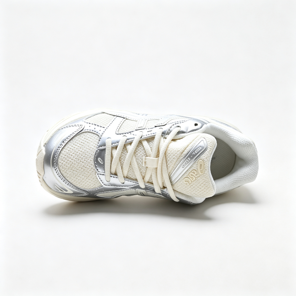 ASICS GEL-1130 Cream Pure Silver Women's Sneakers – Retro Running Shoes with GEL Cushioning