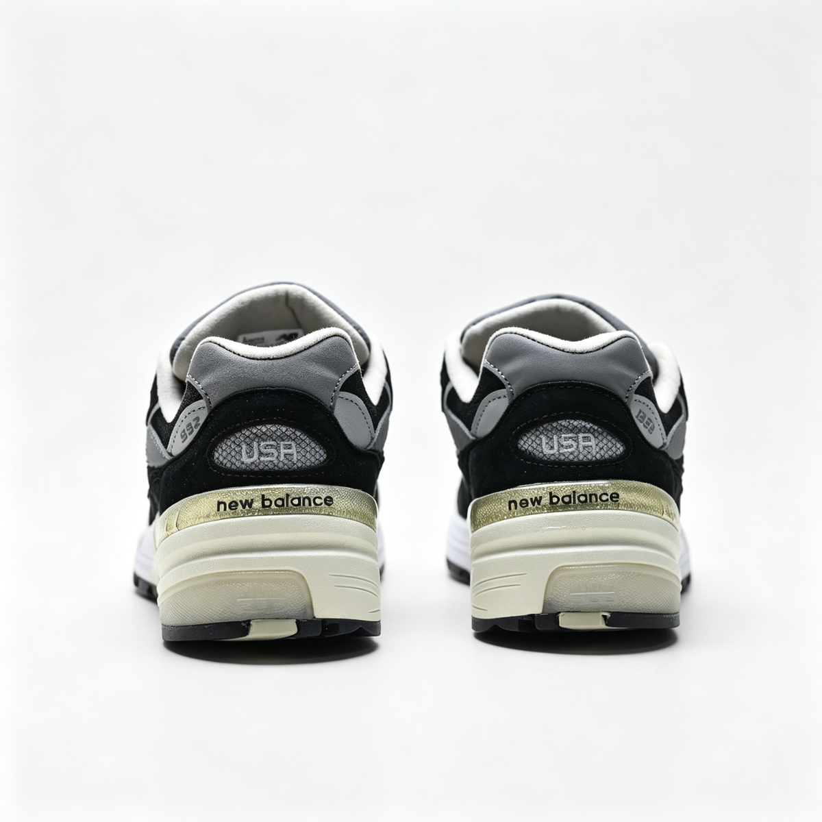 New Balance 992 'Black Grey' | Premium Suede & Mesh + ABZORB Cushioning + Made in USA, Men's & Women's Lifestyle Sneakers, Classic Retro Runner & Streetwear Essential