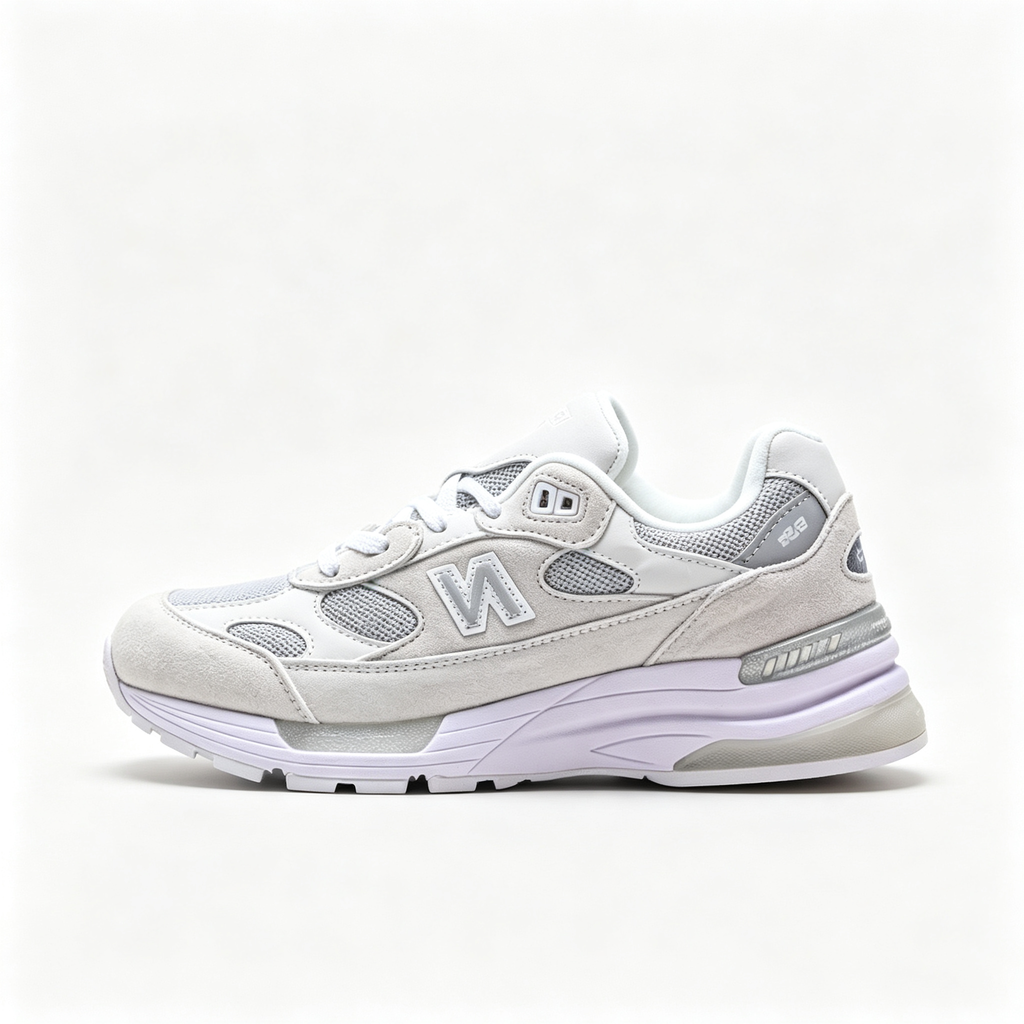New Balance 992 'White Lilac' | Premium Suede & Mesh + ABZORB Cushioning + Made in USA, Unisex Lifestyle Sneakers, Retro Runner & Pastel Dad Shoes for Women & Men