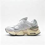 New Balance 9060 White Grey Cream Sneakers – Unisex Suede Mesh Chunky Lifestyle Shoes