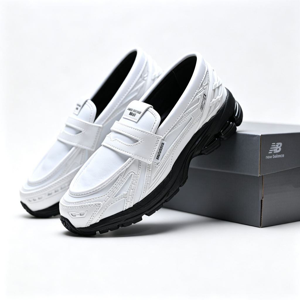 New Balance 1906R Slip-On 'White Black' | Laceless Mule Style + N-ergy Cushioning + Reflective Details, Unisex Lifestyle Sneakers, Easy-On Retro Runner & Y2K Fashion Shoes