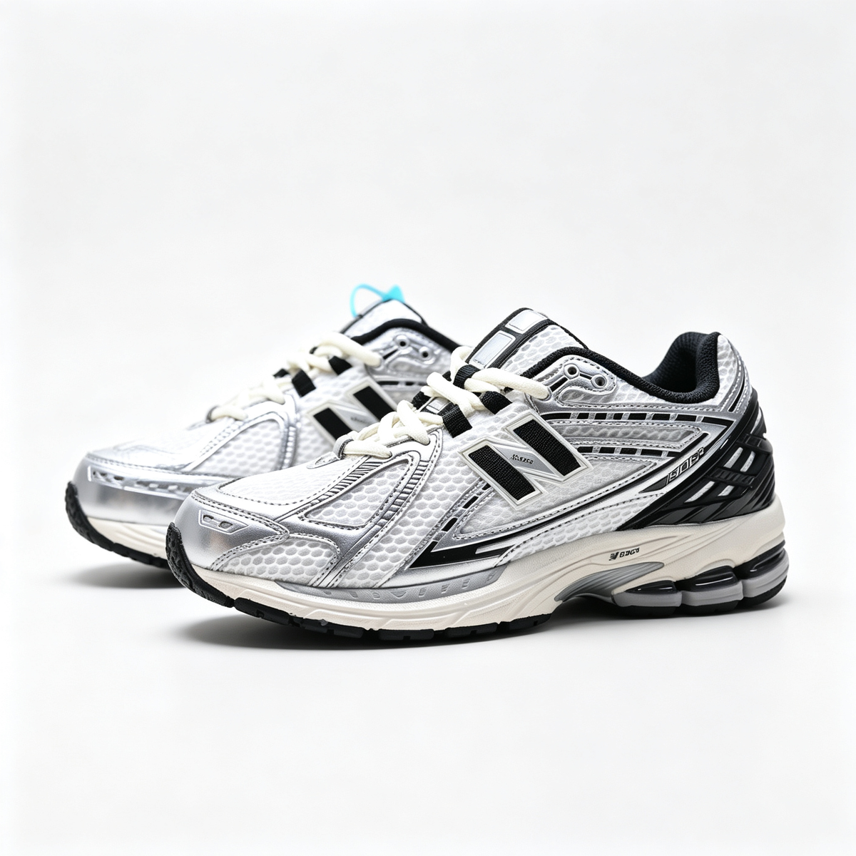 New Balance 1906R White Black Gold Sneakers – Unisex Mesh Retro Running Shoes with N-ERGY Cushioning