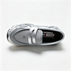 New Balance 1906L Silver Metallic Black Loafers – Unisex Mesh Slip-On Sneakers with N-ergy Cushioning